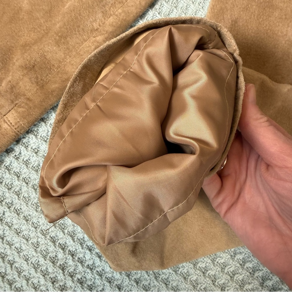 Vintage Lauren Ralph Lauren Suede Pants Womens 14 100% Leather Tan LRL Western - Picture 4 of 10